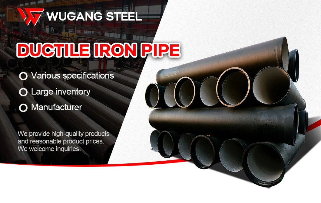 ISO2531 En545 En598 Ductile Iron Round Pipes DN400 Drink Water Supply Pipelines Ductile Pipe