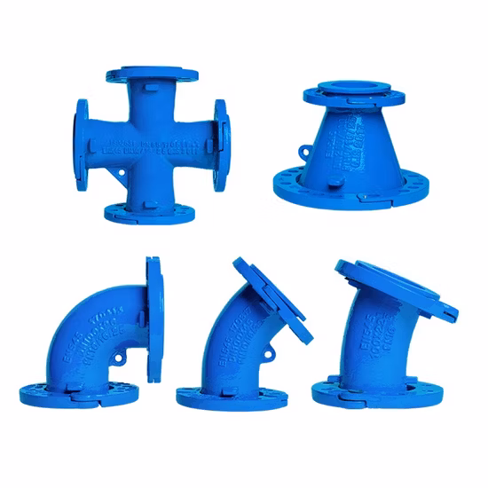 Accessori per tubi duttili del ferro del rivestimento a resina epossidica Ggg50 delle BS En545 tutti allentanti T flangiato
