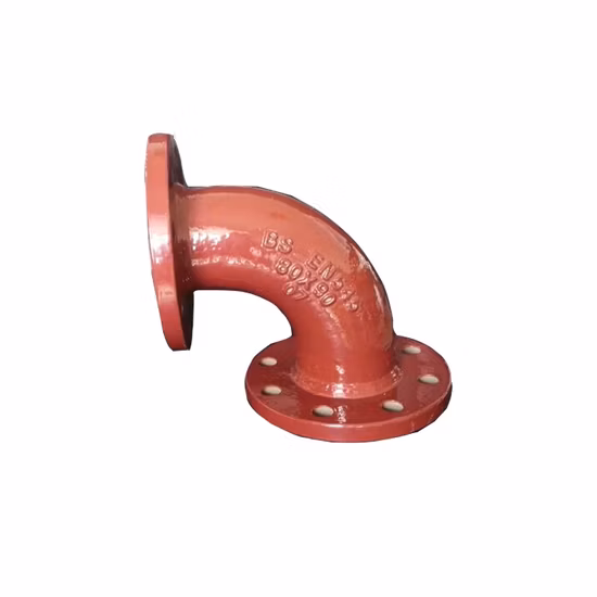 Raccordo per tubo flangiato in ghisa duttile BS En545 per acqua